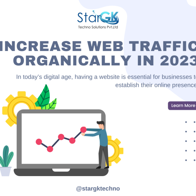 Increase web traffic Organically in 2023